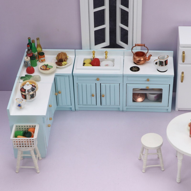 Woodworking Blueprint - 1:12 BJD DOLLHOUSE мини-кухонные украшения, модель