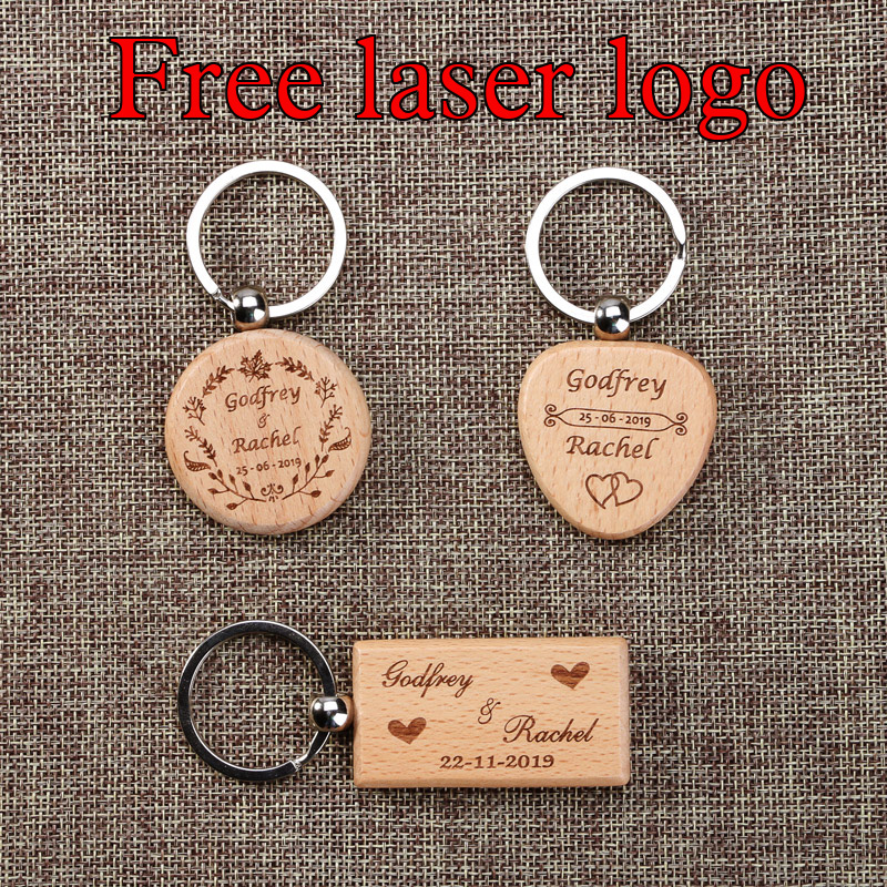 Woodworking Logos - Деревянный брелок на заказ с лазерной
