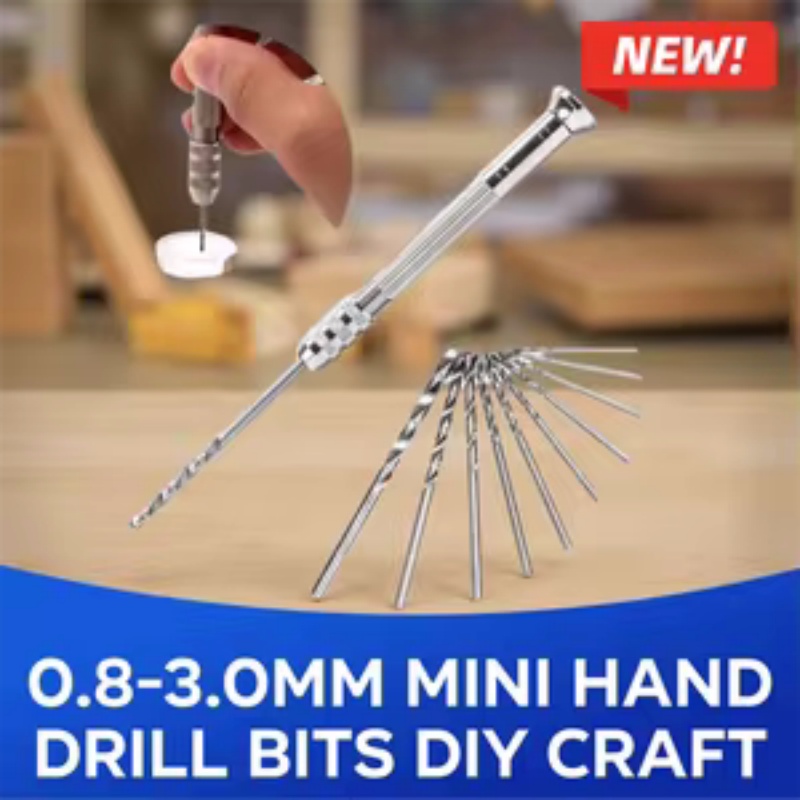 Woodworking Hobby Kits - Набор мини-сверл, патрон 0,8-3,0 мм, насадка