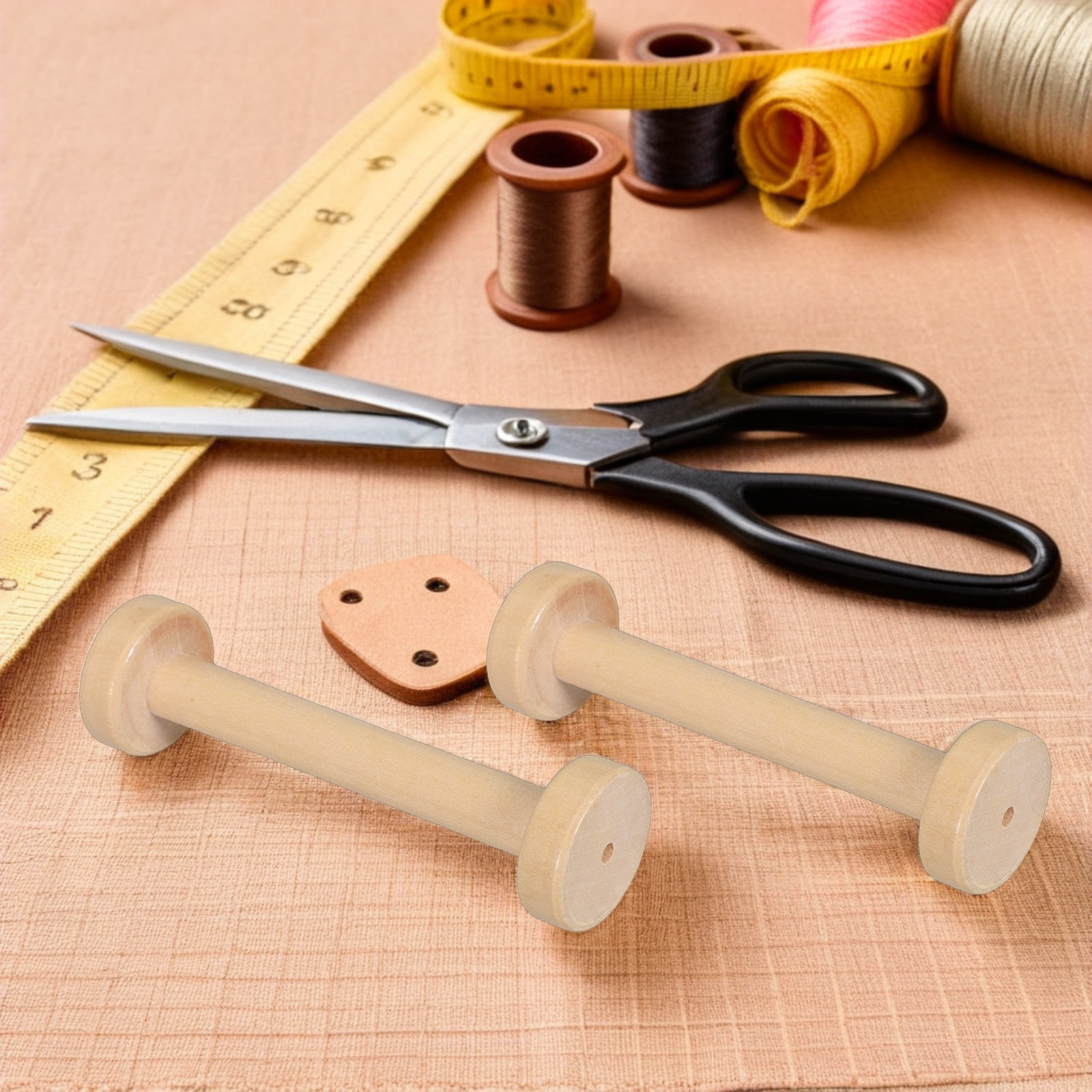 Woodworking Crafts - Набор из 5 деревянных катушек в
