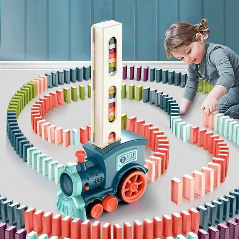 Woodworking Domino - Автоматический электрический поезд для укладки домино,