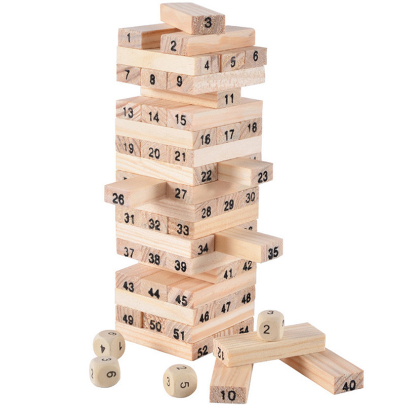 Woodworking Domino - 54 шт., строительные блоки, игрушка, забавная